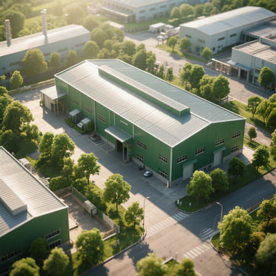 Fire Resistant Steel Factory Buildings Industrial Grade Metal Structures