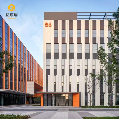 Multi Story Prefab Steel Structure Building with 10-Year Warranty High-Strength Steel and Thermal Acoustic Insulation