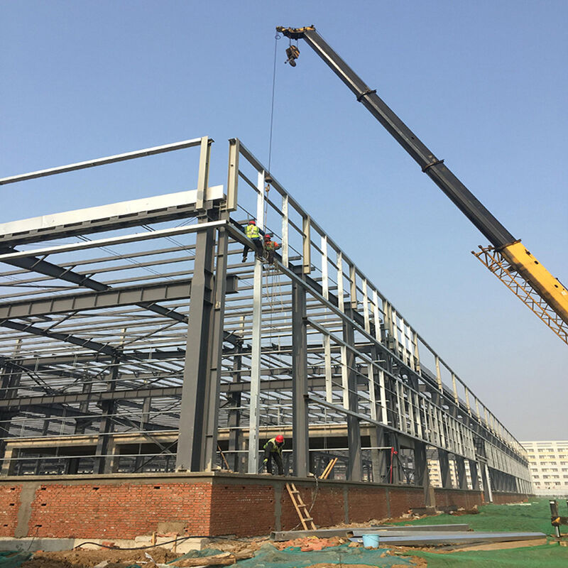Customized Logo Steel Structure Warehouse For H Beam Beam Working Scope ...