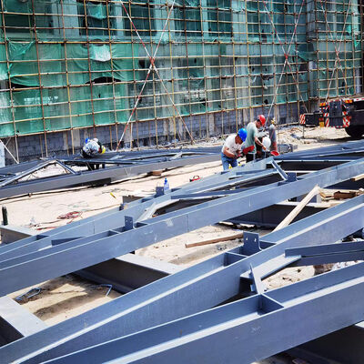 Customizable Steel Structure Factory with PVC Rain Spout