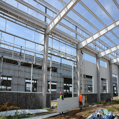 Industrial Prefabricated Steel Frame Building Construction Steel Beam Building Construction