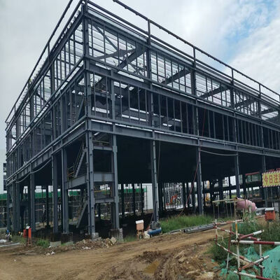 Customized Steel Structure Shop With Bolt Connection And Welded H Beam