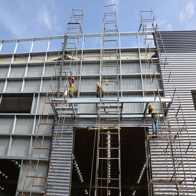 Structural Steel Frame Office Building Construction Industrial Prefabricated Factory Shed