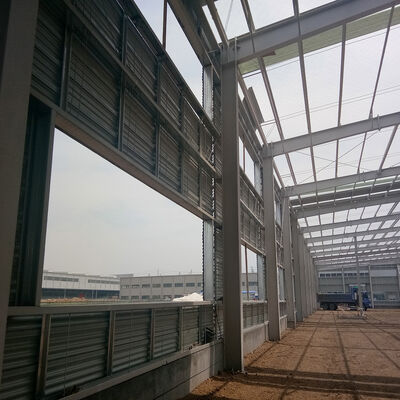 Structural Steel Frame Office Building Construction Industrial Prefabricated Factory Shed