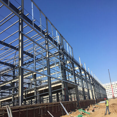 Wide Span Steel Frame Building Construction Prefab Metal Storage Buildings