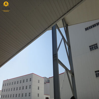 Customized Steel Structure Warehouse With PVC Steel Windows And Sandwich Panel Wall Panel