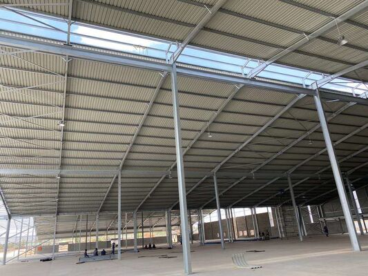 steel structure farm machinery and equipment storage shed