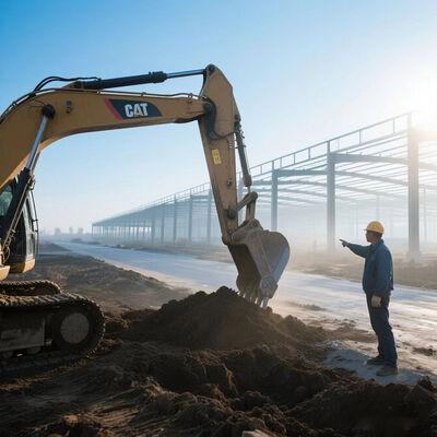 Galvanized Steel Frame Warehouse 30m x 50m Fireproof Construction