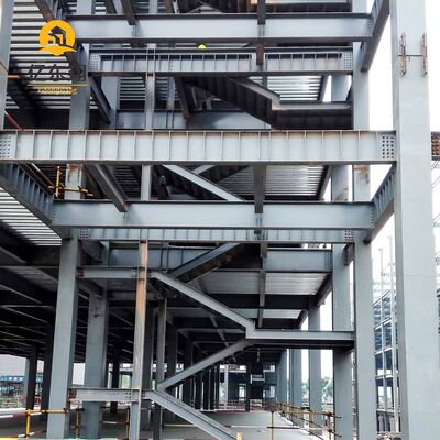 Customizable Q235-Q355 Steel Frame Building with Galvanized Purlin and Moderate Cost
