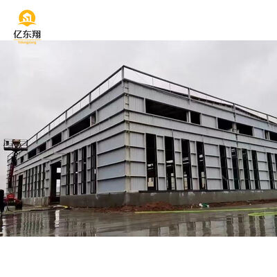 Multi Story Prefabricated Steel Building with 50 Years Using Life Q355B Material Grade and 20-30% Lower Cost