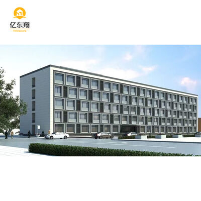 Q355B Multi-Story Steel Frame Building Construction with Thermal Insulation and 10-Year Warranty