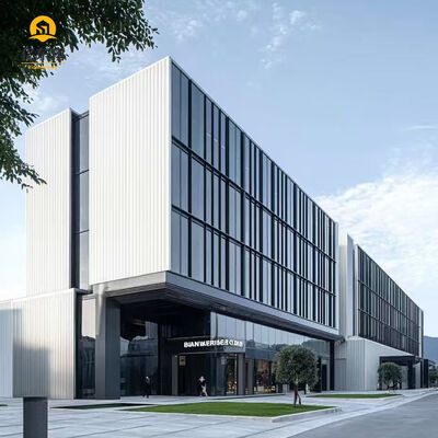 Q355B Q235B Prefabricated Steel Frame Building with 50 Years Lifespan and Easy Assembly for Warehouse Workshop