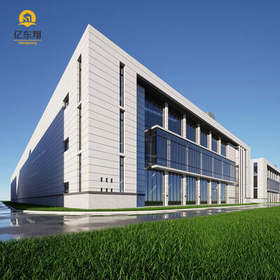 Fire Retardant Prefabricated Steel Warehouse with Large Span and Easy To Assemble Design