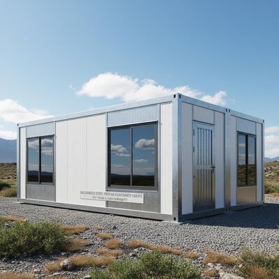 20ft Galvanized Steel Prefabricated Container House for Living Office