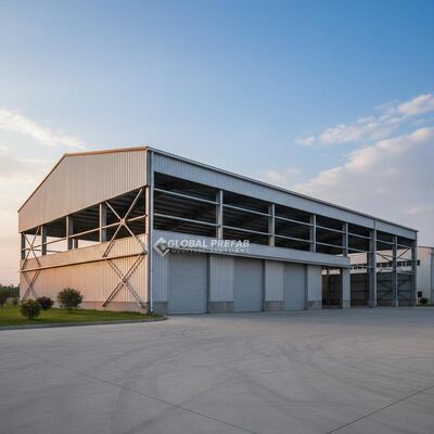  Prefabricated steel structure frame construction with insulation warehouse