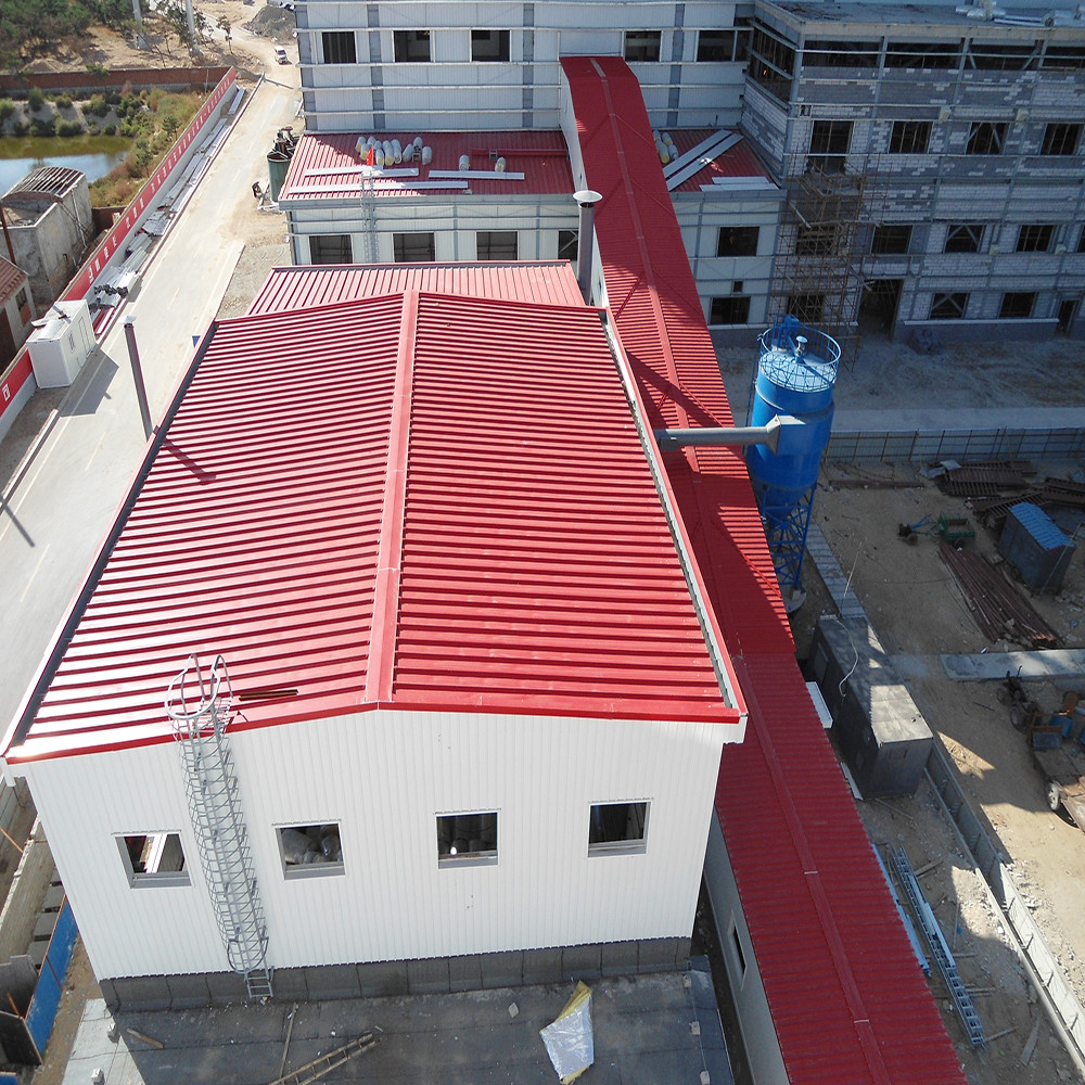Large Span Prefab Steel Frame Building Construction Customizable Strong ...