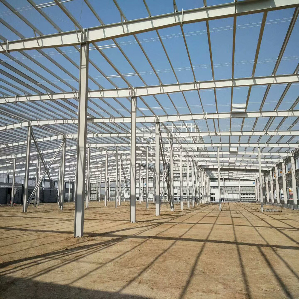 Rectangle Frame Building Wide Span Steel Frame Building Construction Prefab Metal Storage Buildings