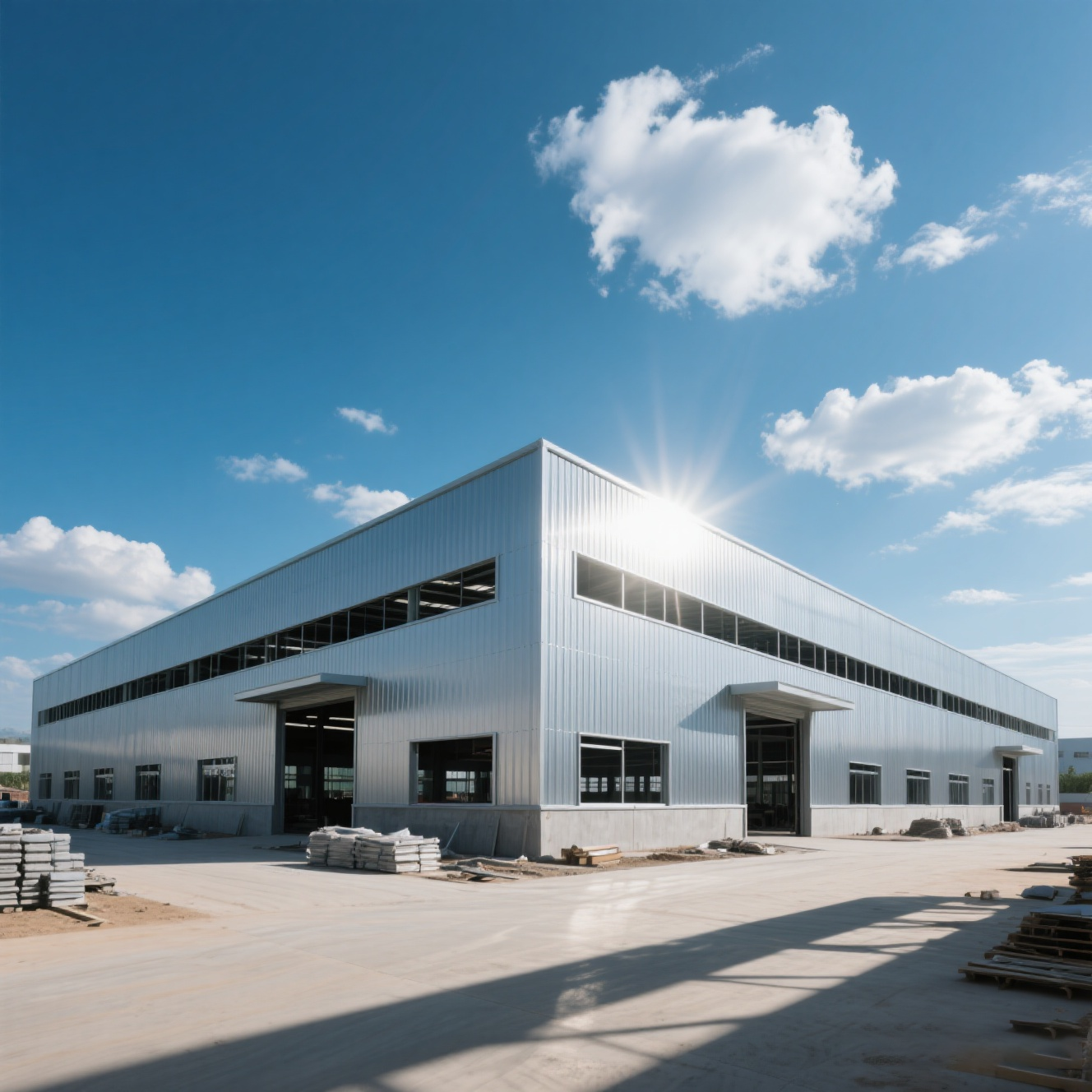 Portal Frame Prefab Pre Assembled Steel Workshop Building Storage ...