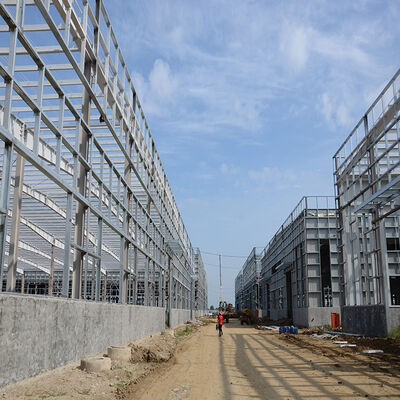 Industrial Prefabricated Steel Frame Building Construction Steel Beam Building Construction
