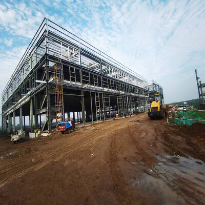 Q345B S355JR Steel Structure Building Construction Prefab Metal Frame ...