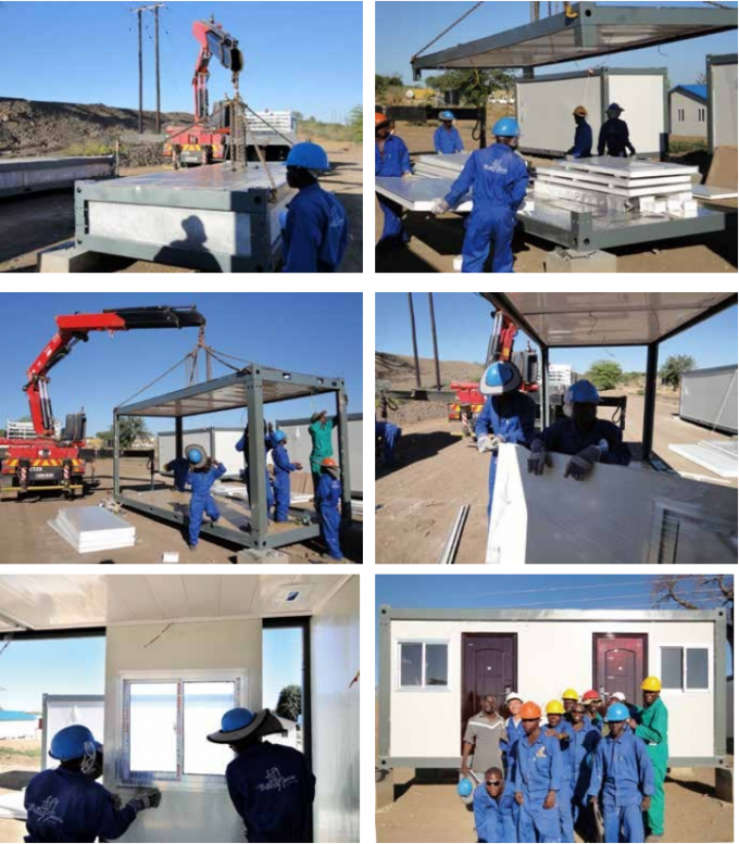 Prefab Container Building Components Q355 Q235 Modular Container Buildings Prefab Container Homes Customized