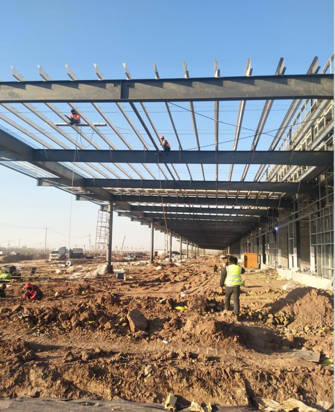 Q235B/Q345B Steel Structure Hangar 36m Span Prefabricated Building