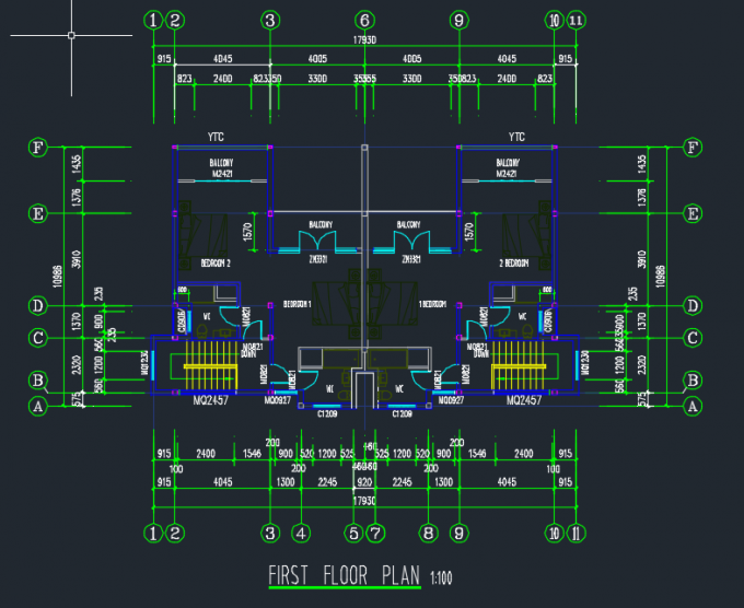 Multi Storey Steel Building with H&I Section Frame 1-20 Layers