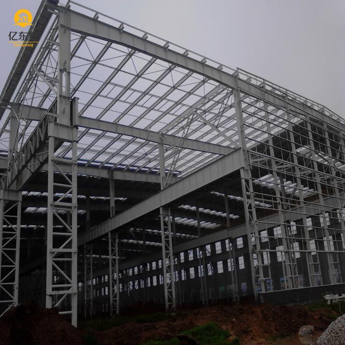 Steel Frame Building Construction Square Tube Column 10000 sqm Capacity
